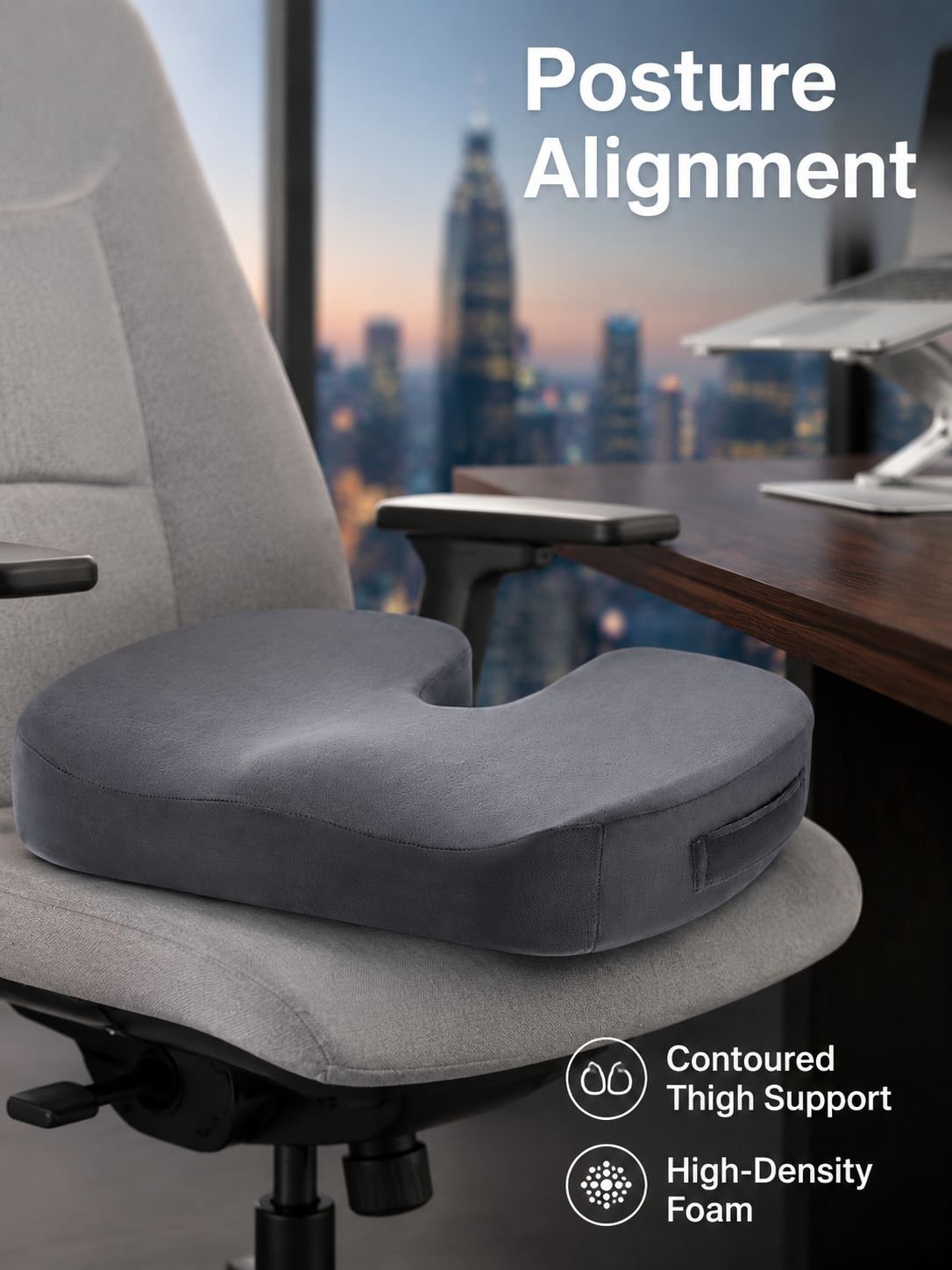 Tailbone decompression cushion