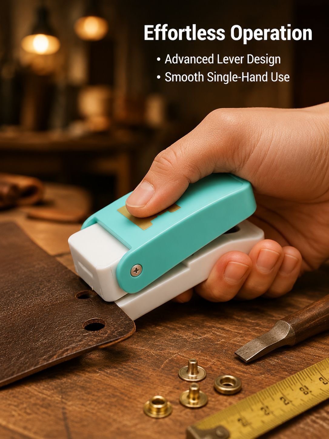 Multifunctional Manual Labeling and Punching Device