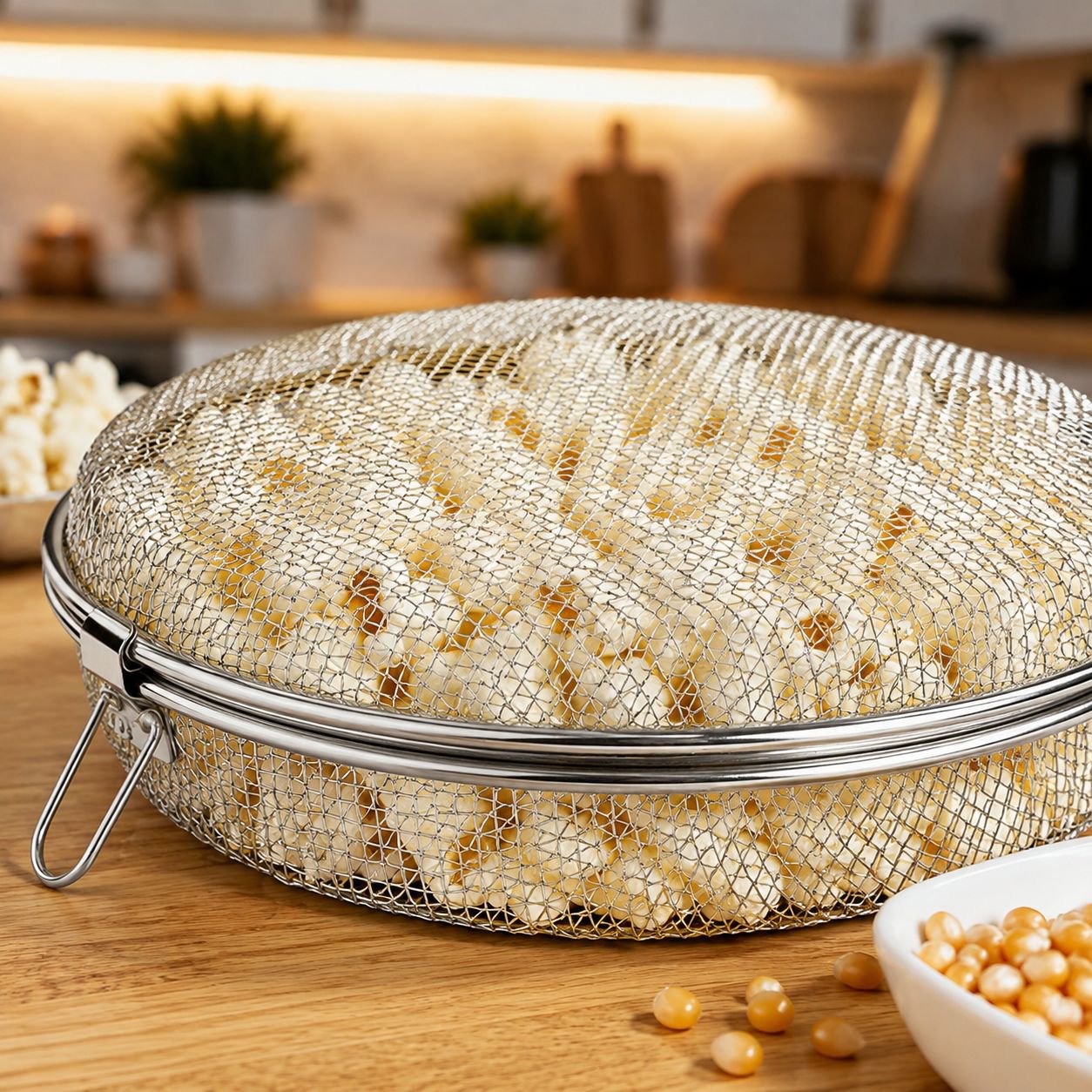 Cesto multifuncional de acero inoxidable 304 para barbacoa, horno, freidora de aire y palomitas