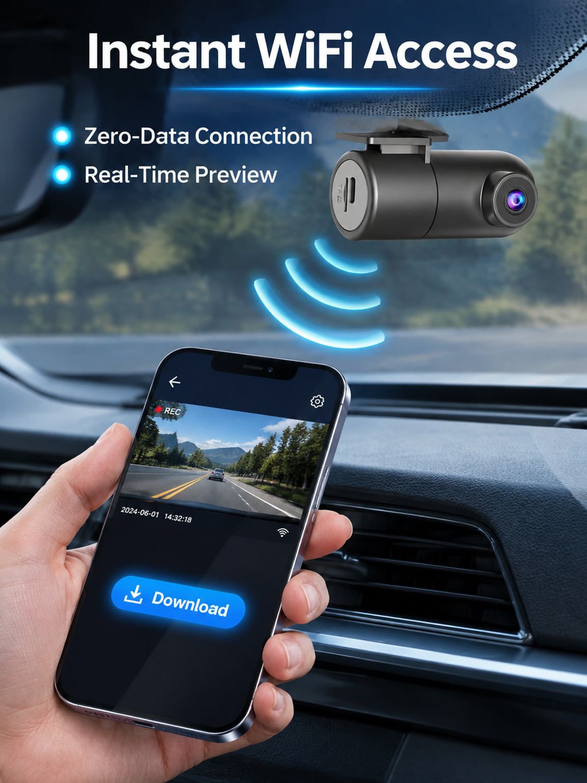 Starlight Night Vision USB High-Definition Car Camera Recorder 