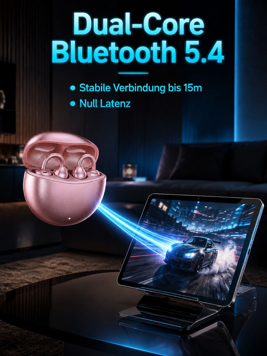 Bluetooth-Kopfhörer mit integriertem KI-Übersetzer