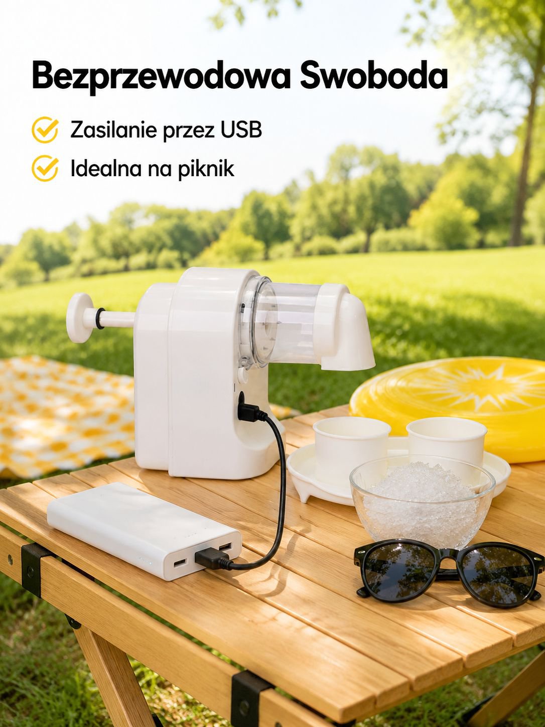 Automatyczna bezprzewodowa maszyna do lodu śnieżnego