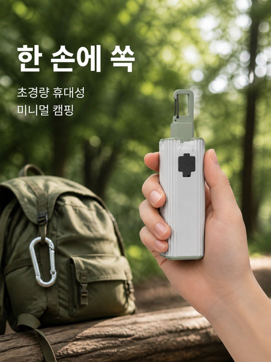 휴대용 접이식 캠프 램프