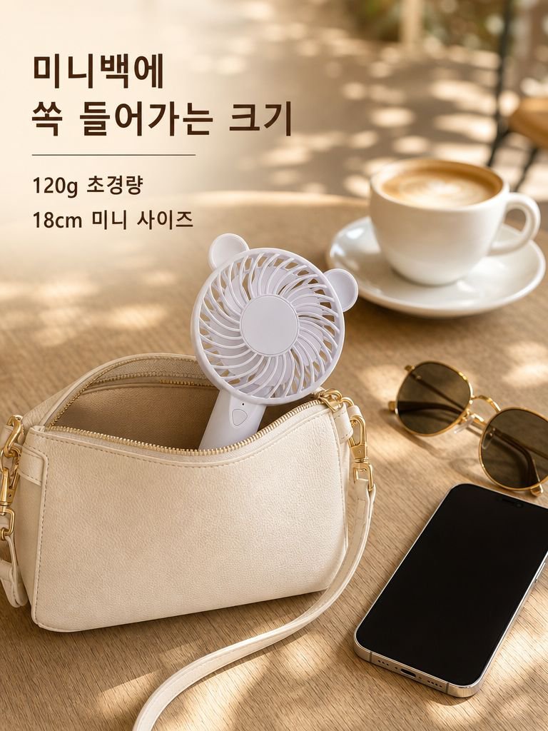 미니 휴대용 손선풍기
