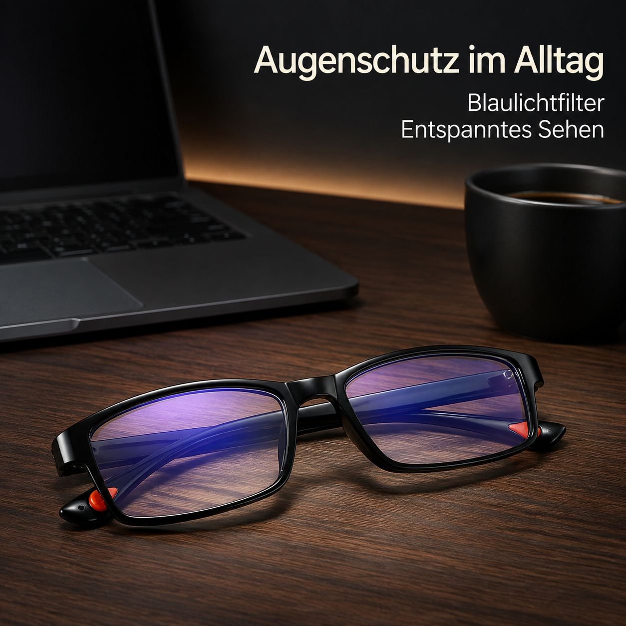Lesebrille mit Blaulichtfilter und intelligentem Zoom