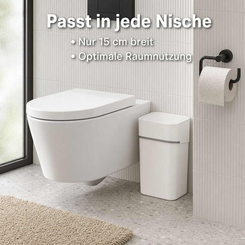 Mülleimer mit Deckel und Dichtung