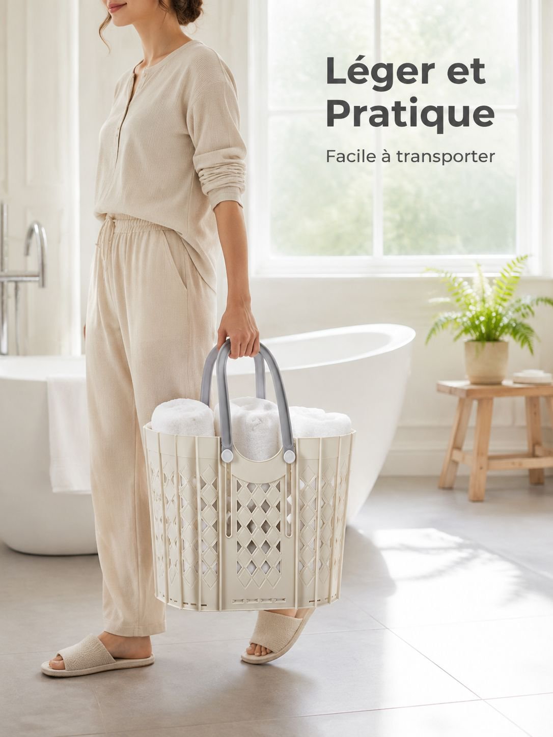 Panier à linge pliable de rangement
