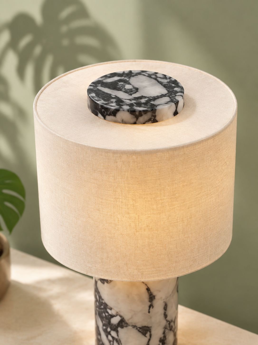 Luxus-Marmor-Ambiente-Tischlampe