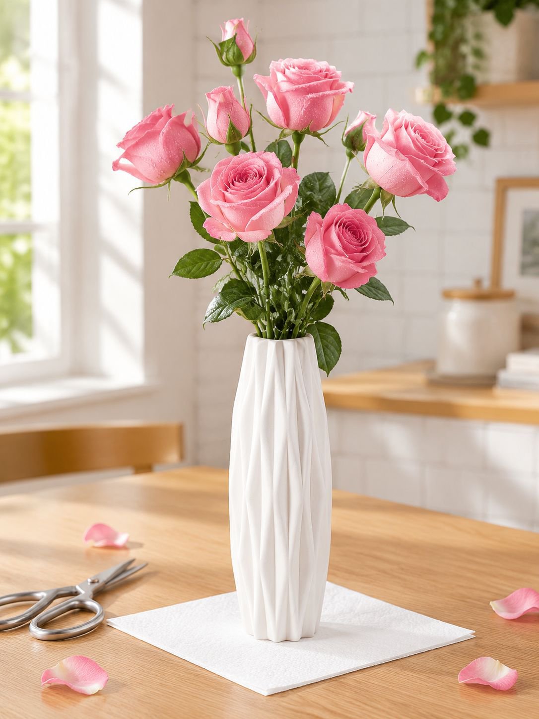 Minimalist faux vase adding style to any living space