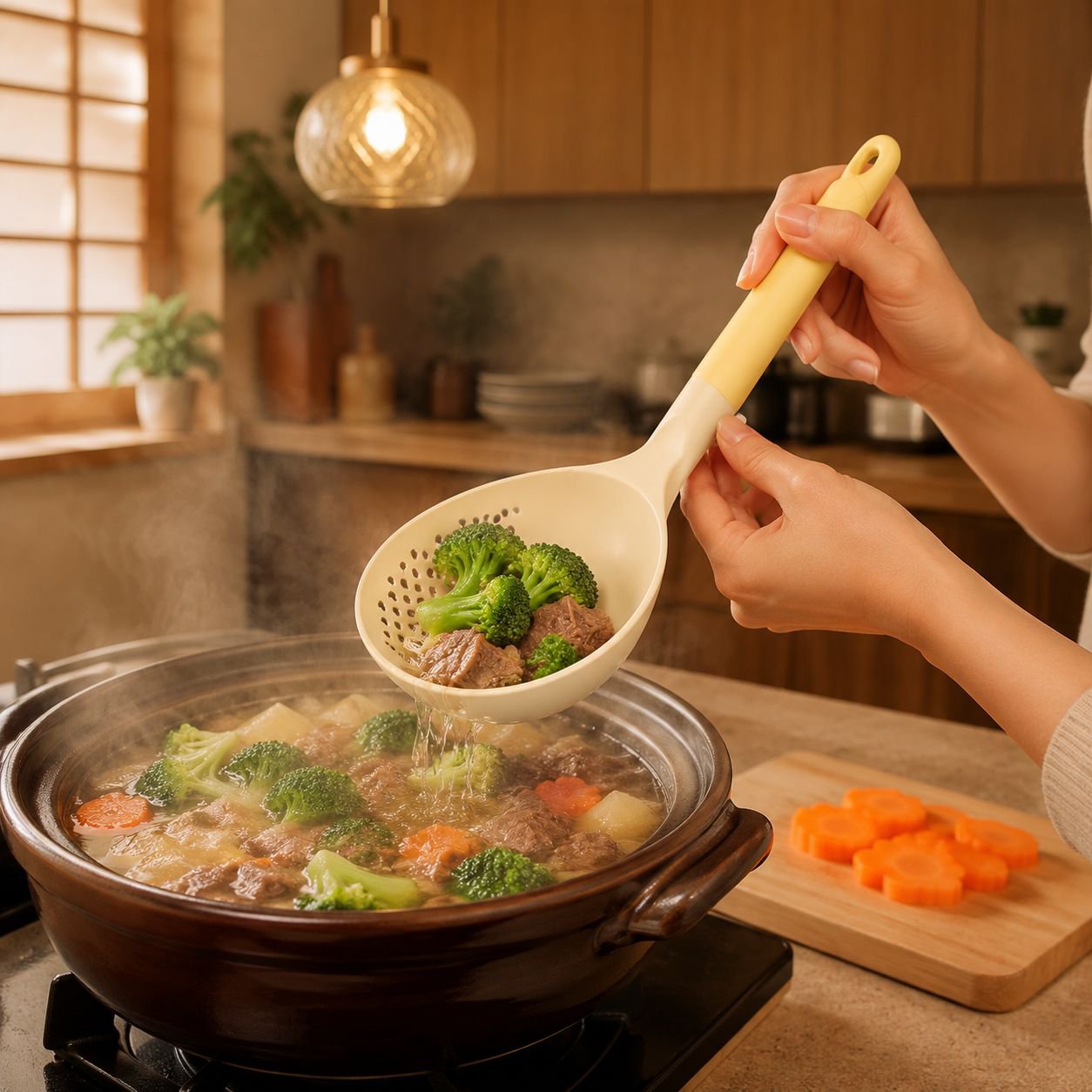 キッチン耐熱穴あきおたま