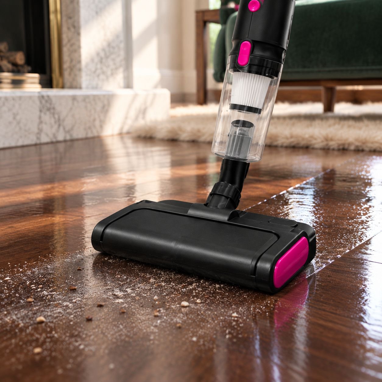 Compact vacuum cleaner for home, car, and hotel cleaning