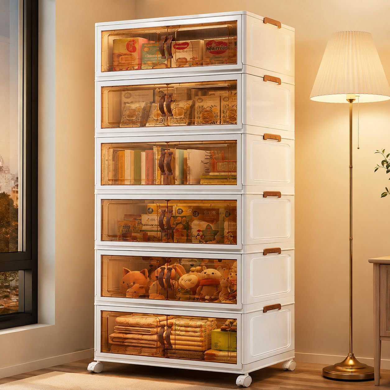 Bedroom storage solution for clothes and accessories