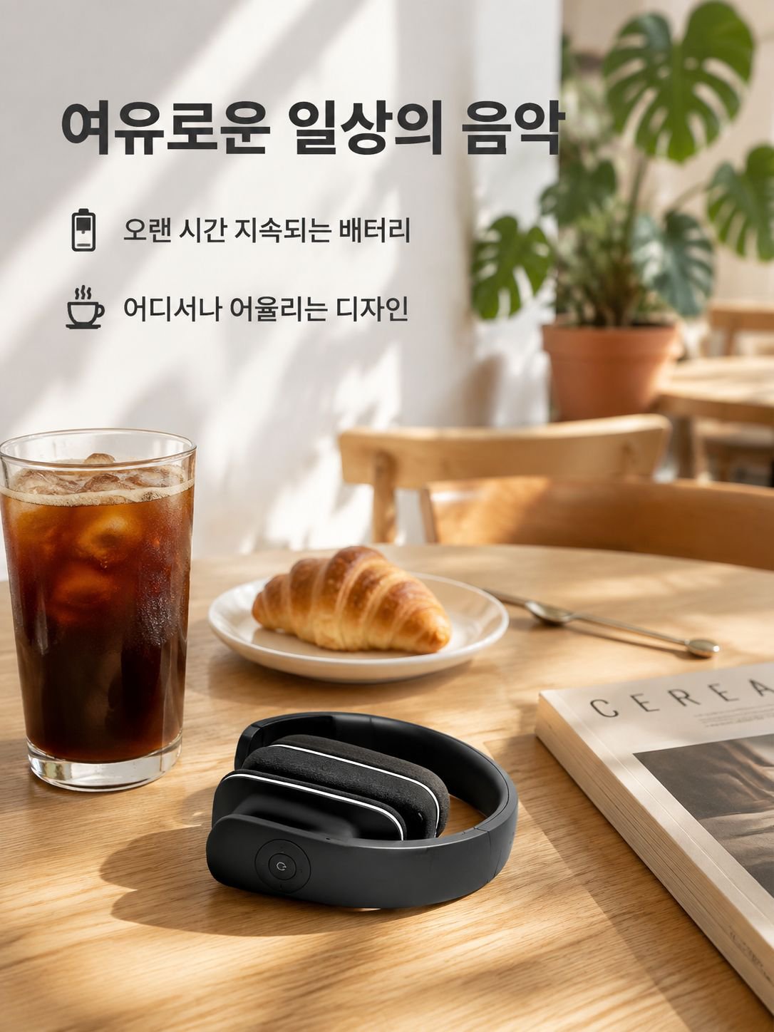 접이식 블루투스 헤드셋 무선 고음질 이어폰