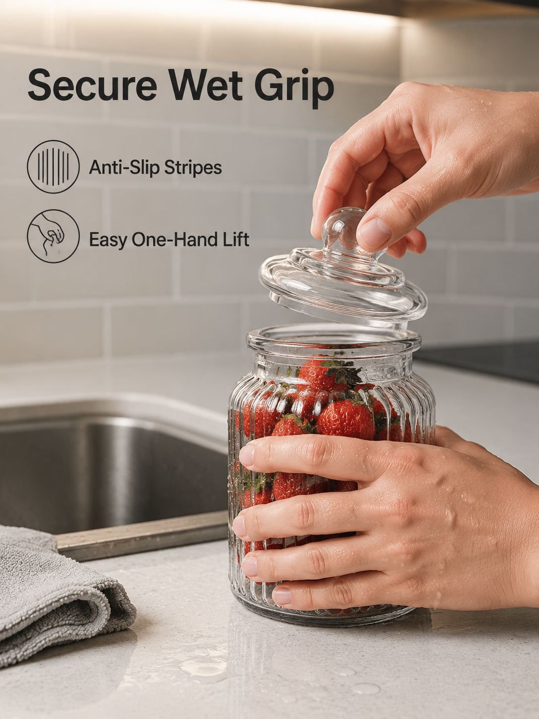 Sealed Glass Dried Fruit Storage Jar