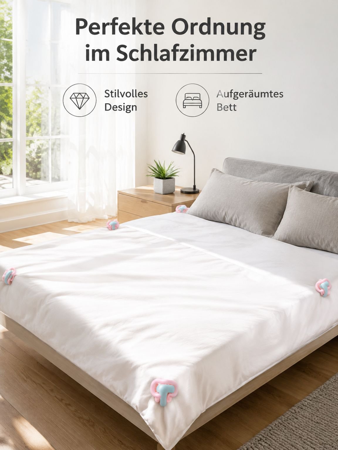 Nadelloser Quiltverschluss