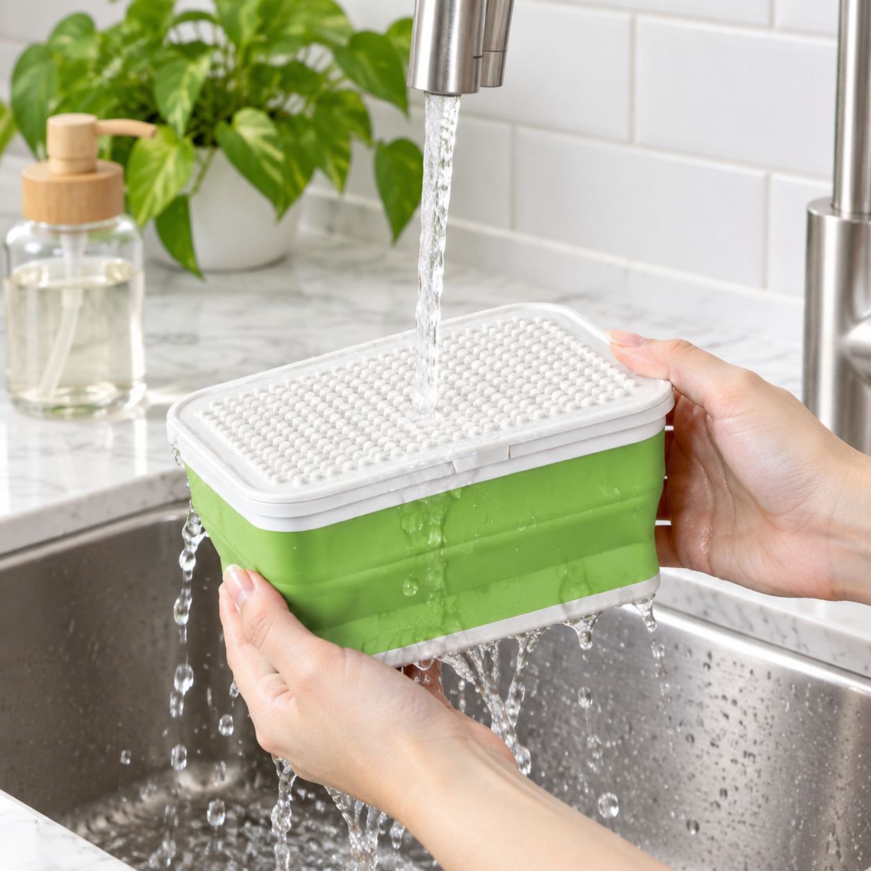 Children's Silicone Silicone Toy Organizer and Sorting Box