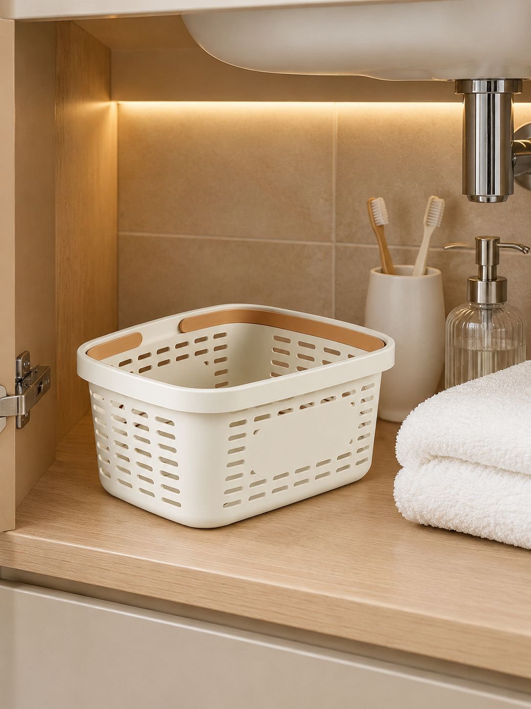 Cesta portátil para ropa, juguetes y artículos de limpieza