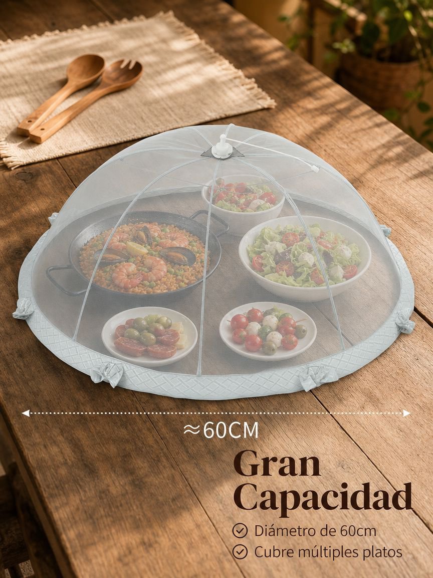 Funda antipolvo para alimentos domésticos