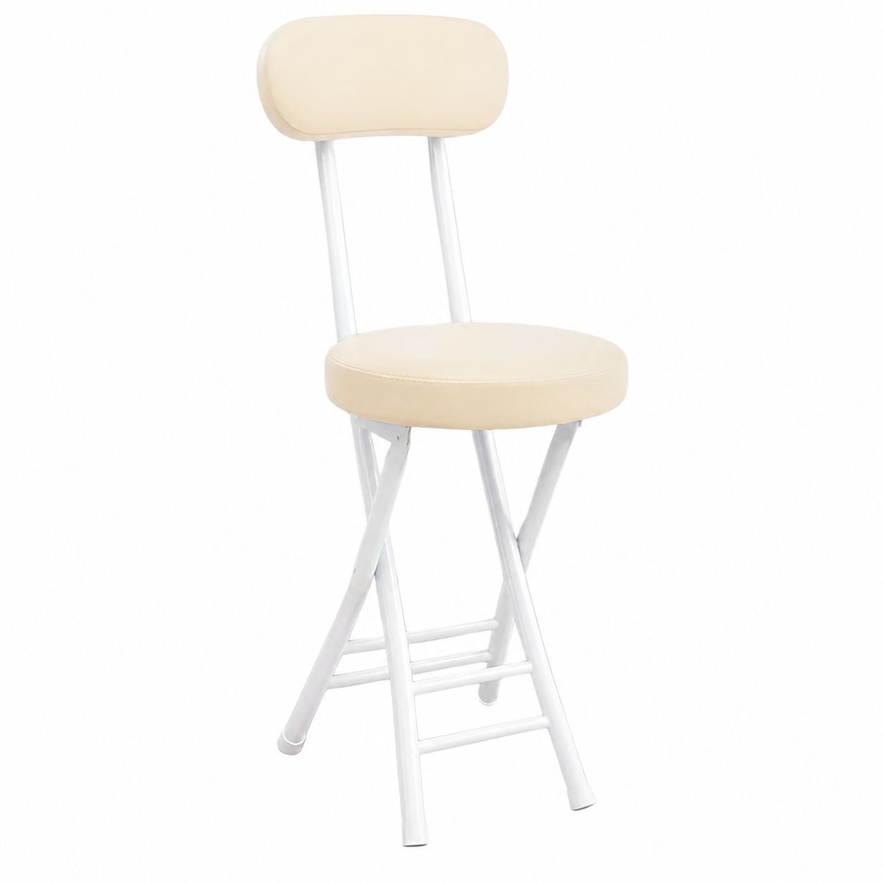 Portable Folding Chair with Backrest for Home, Dining, and Dorm Use