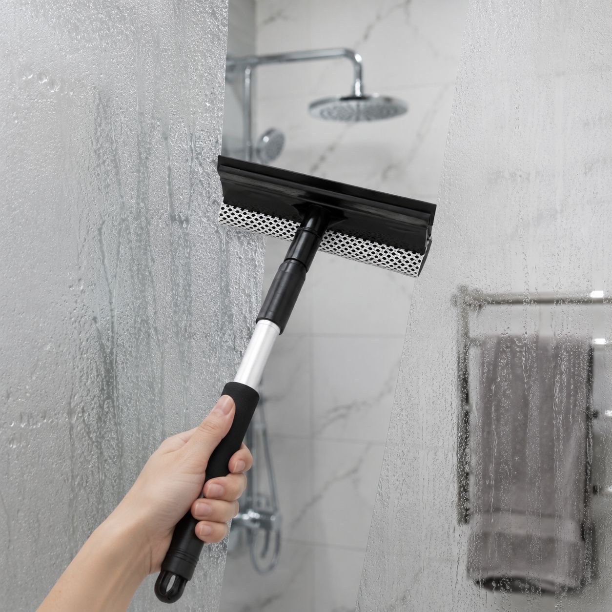 Professional 2-in-1 Household Glass Cleaner and Squeegee