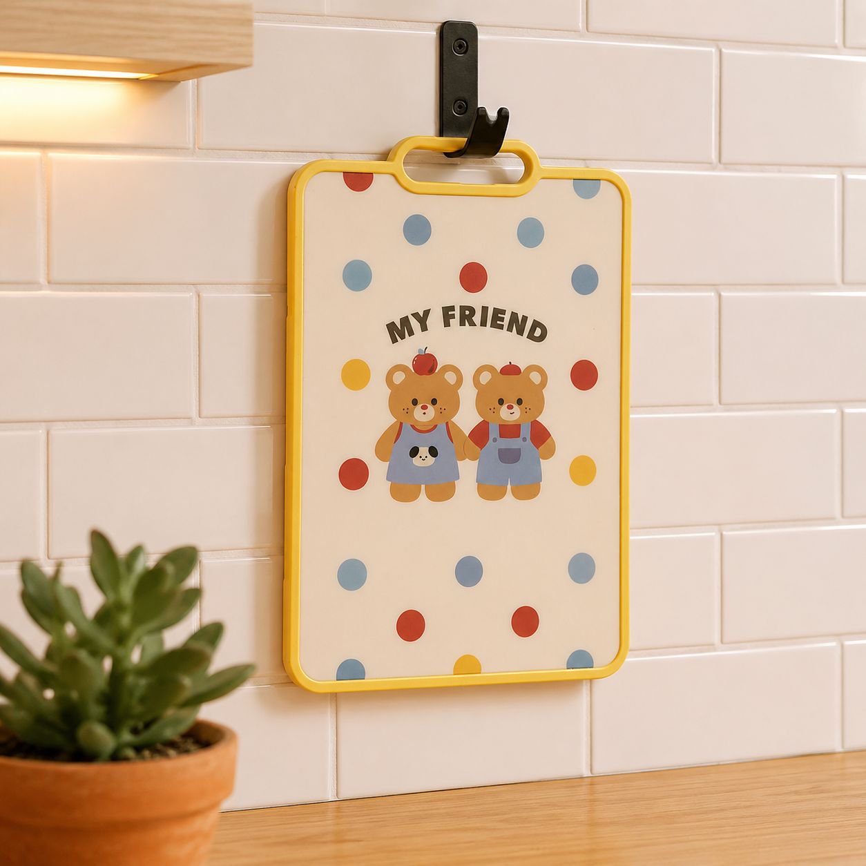 Cute Bear Fruit Cutting Board for Kitchen