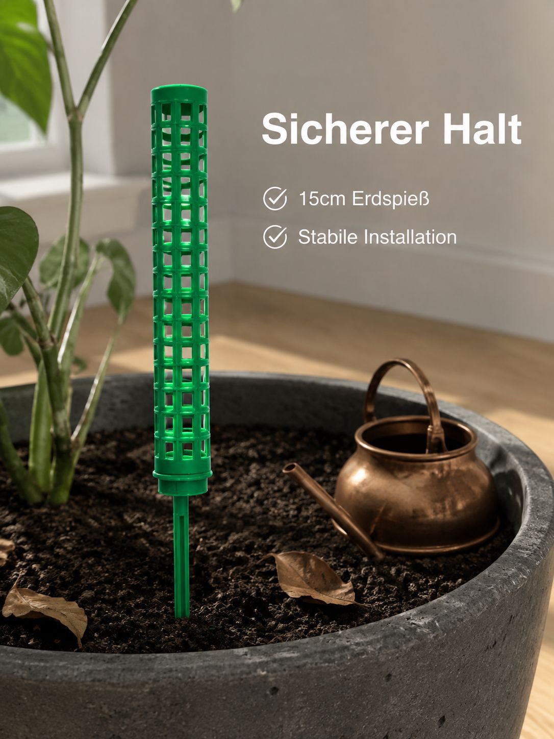Plastik Wasser Moss Säule Moss Säule verbindbar Moss Stäbe Kokosbraun Stäbe