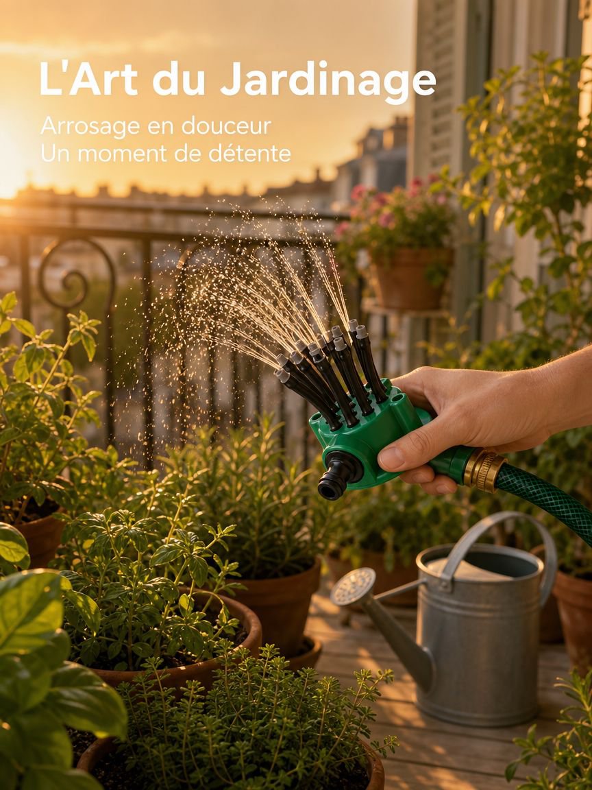 Arroseur multifonction utilisé pour l'entretien des plantes