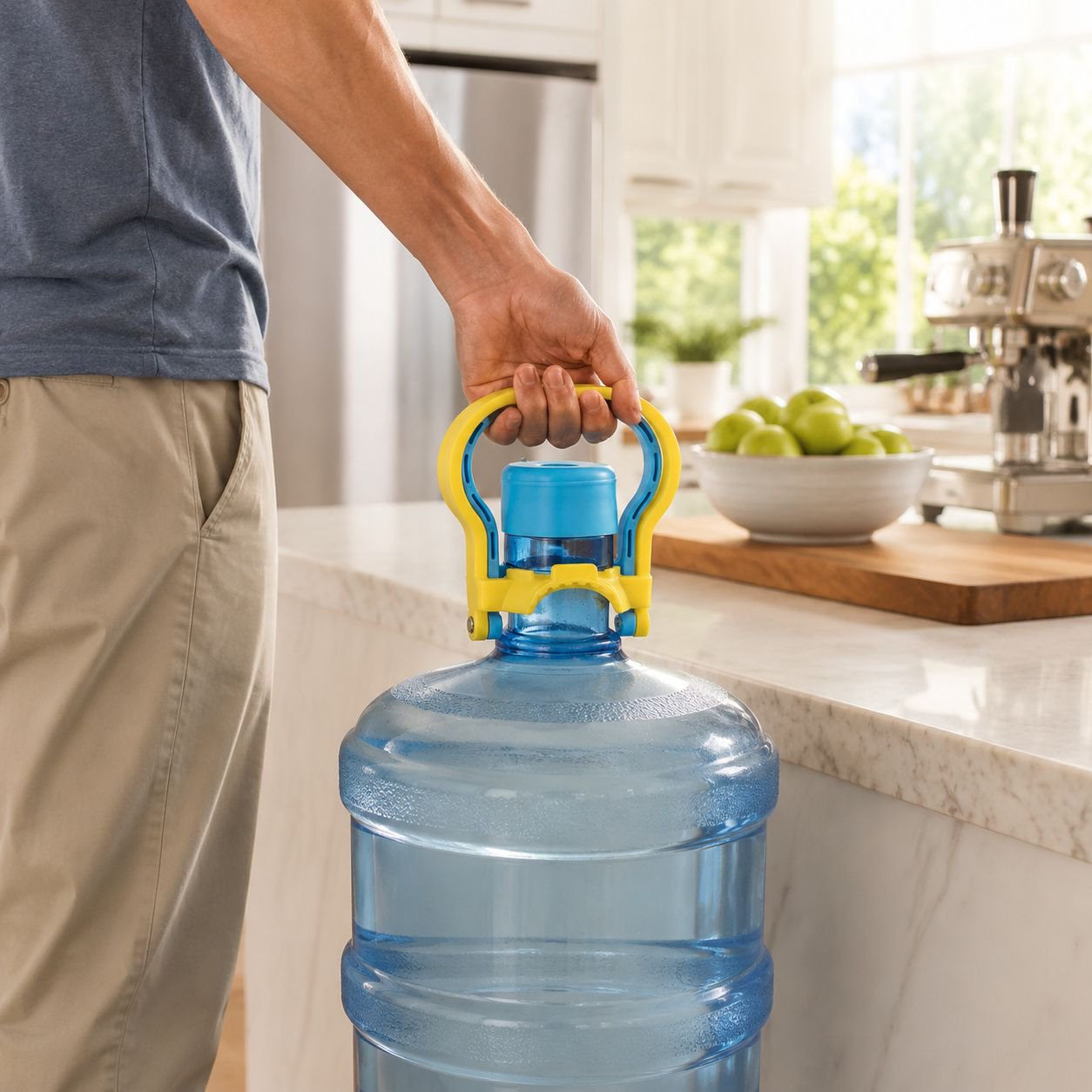 Mango reforzado para bidón de agua potable de plástico