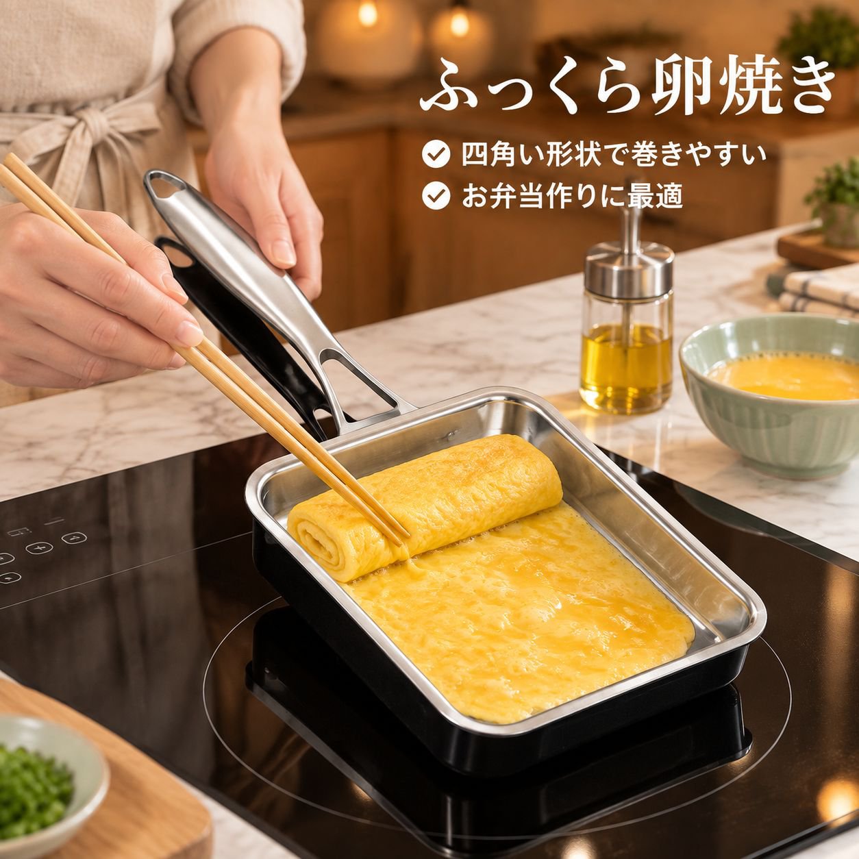 小さな四角いフライパン