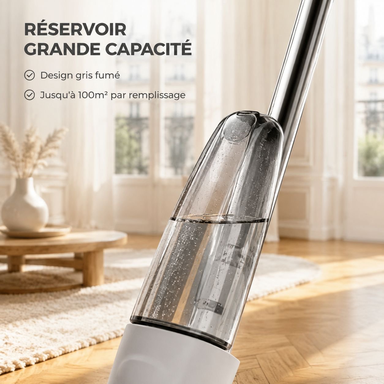 Serpillière spray maison, sans lavage à la main, utilisable à sec et à l’humide