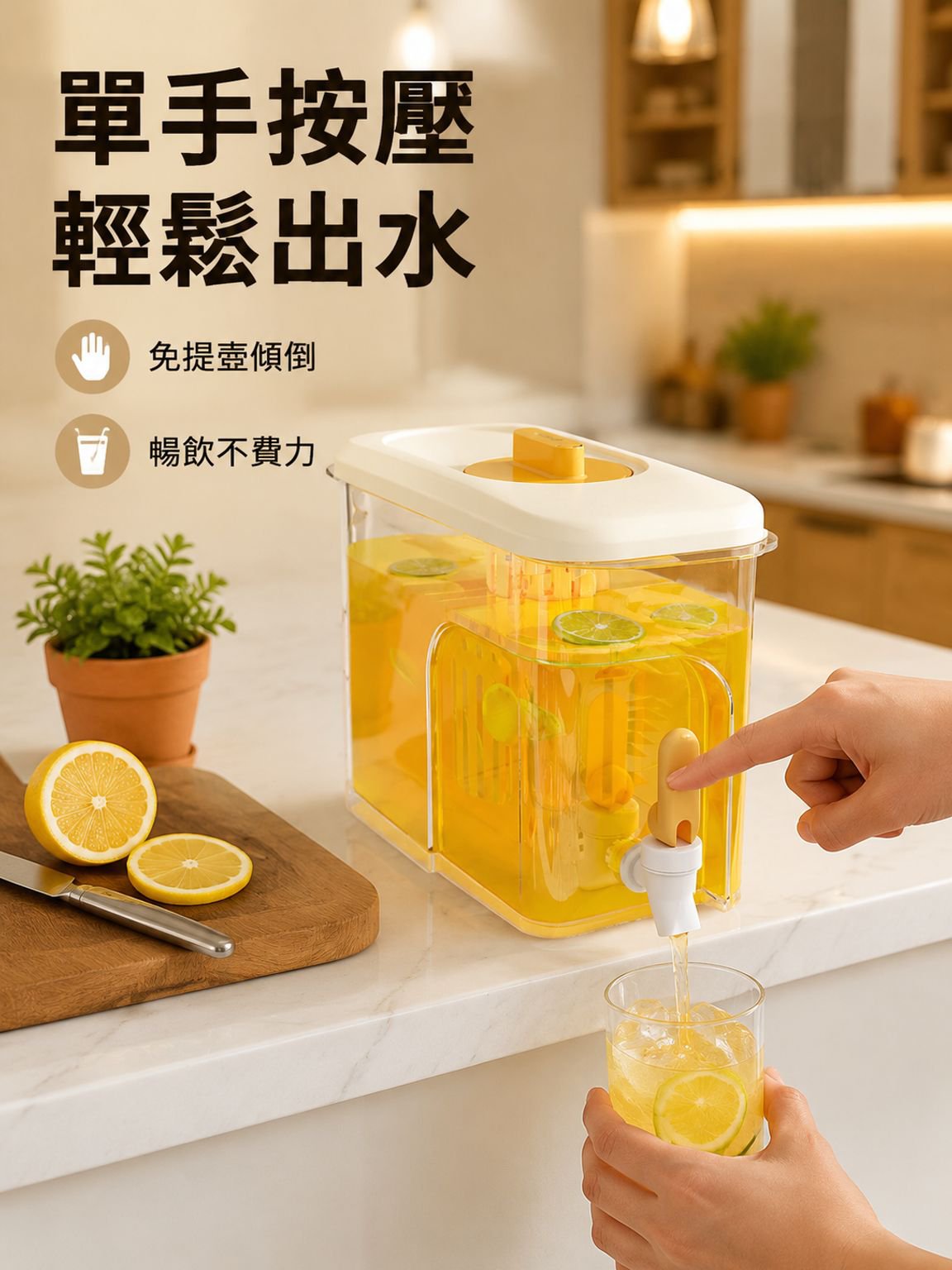 耐用帶龍頭蓋冷水壺