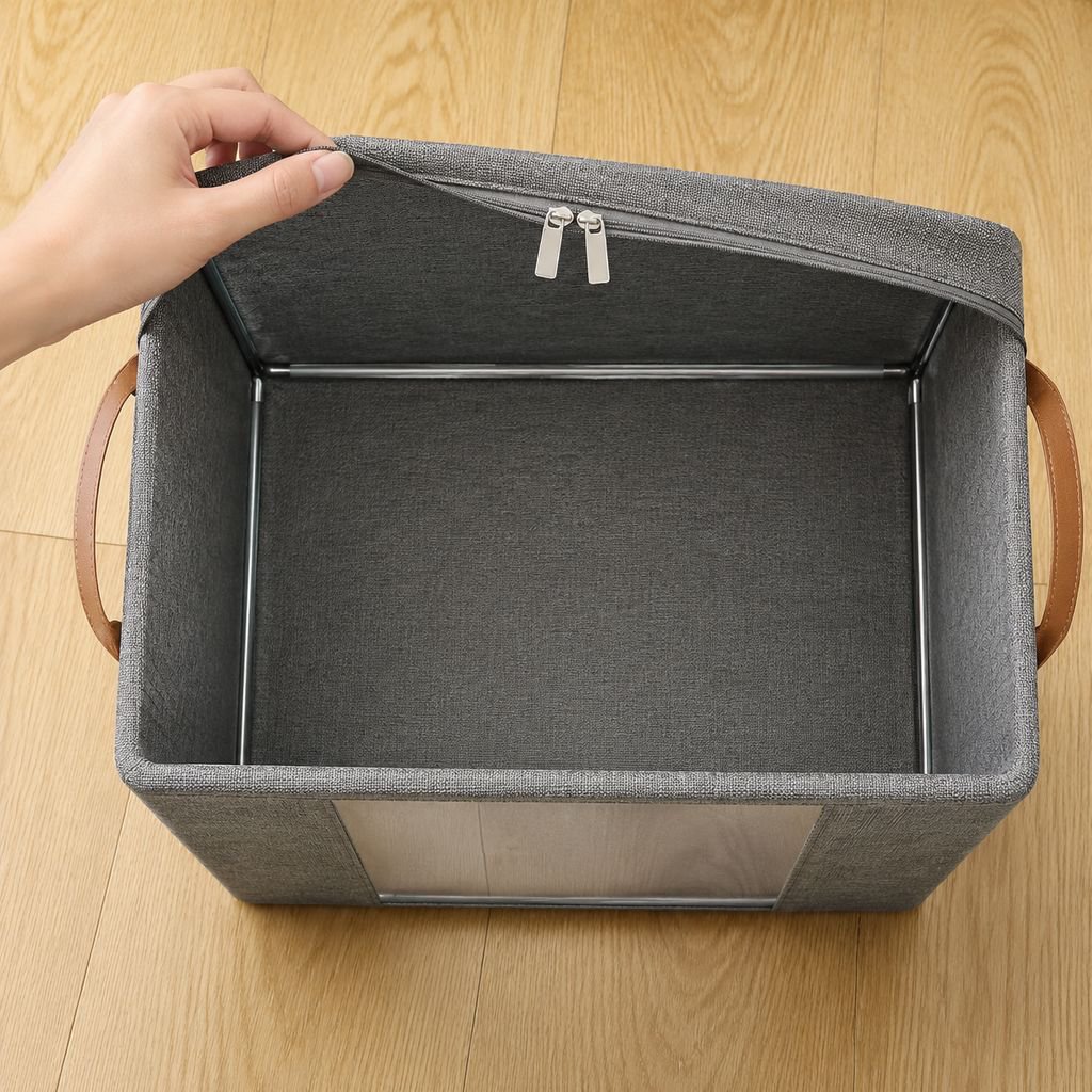 Cesta organizadora de gran tamaño y material resistente