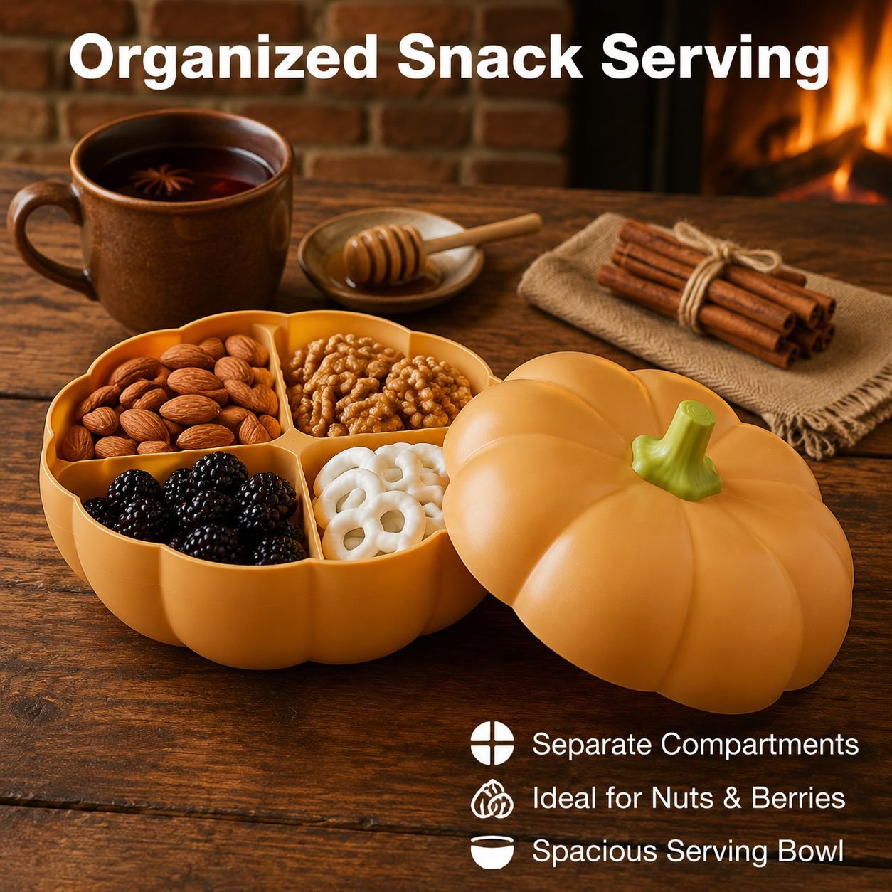 Large Pumpkin Fruit Platter
