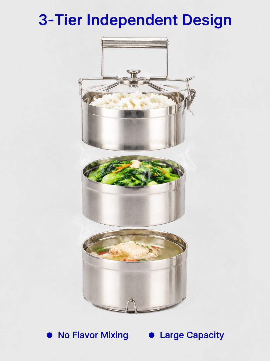 Portable Stainless Steel Food Container