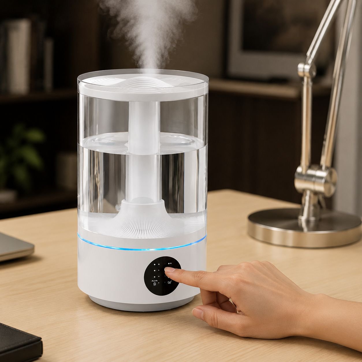 Humidificateur domestique intelligent à ultrasons avec purification de l'eau