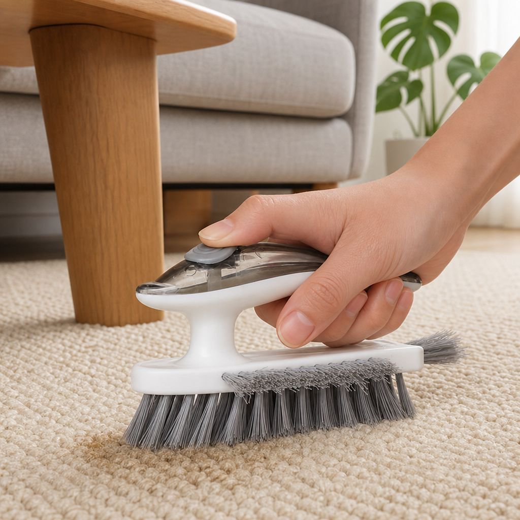 靴洗いに使用するクリーニングブラシ
