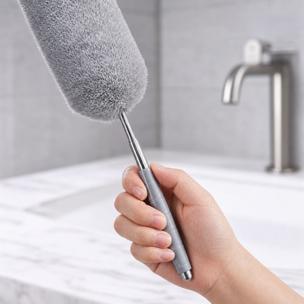 Feather Duster Cleaning Ceiling Fan Blades