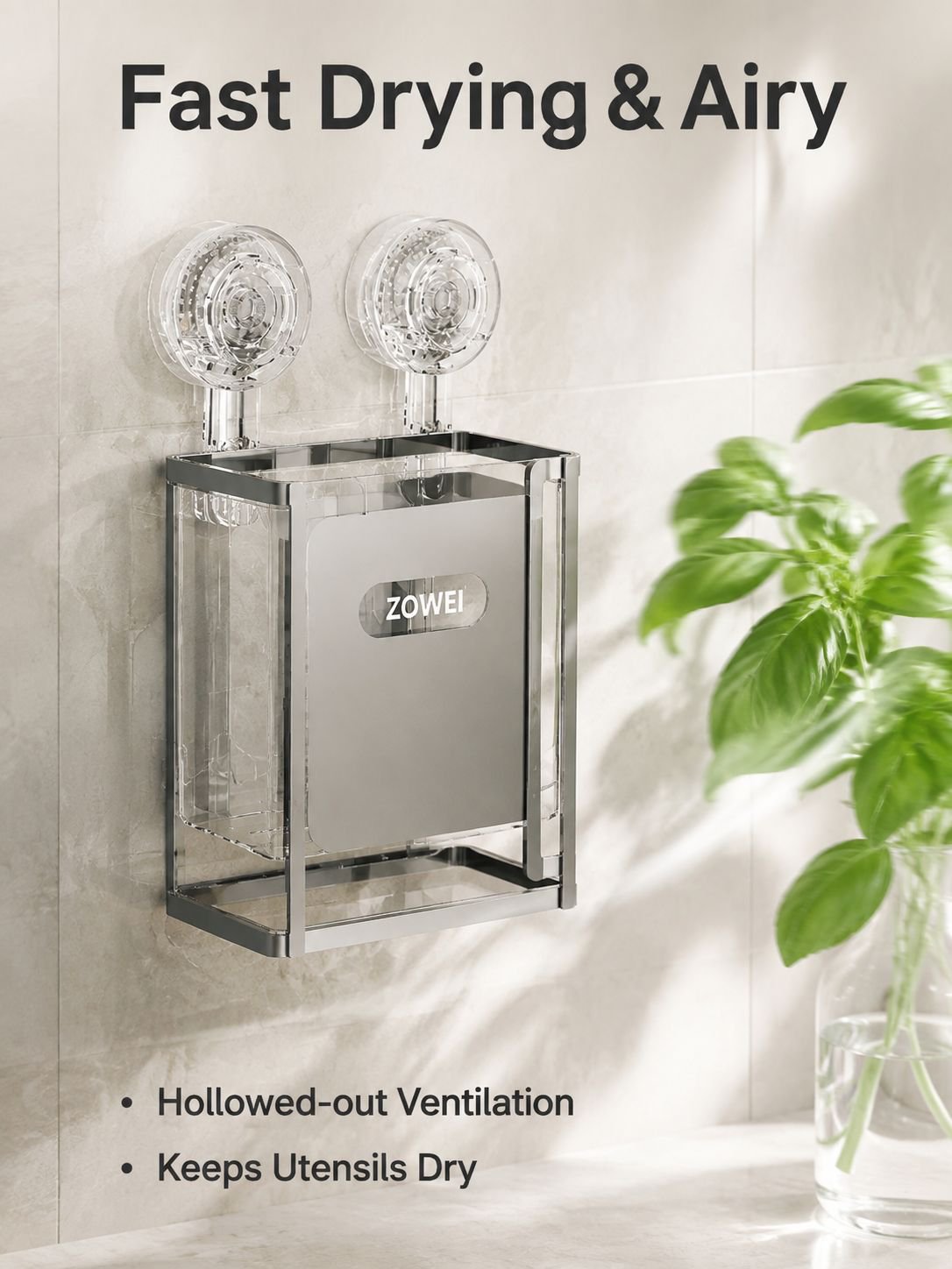 Wall-mounted chopstick holder