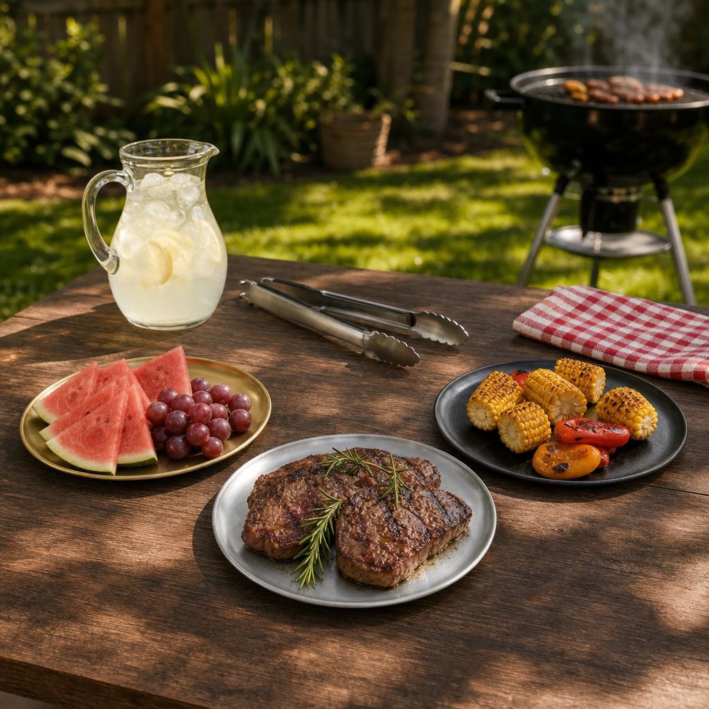304 Stainless Steel Barbecue Plate, Round Plate for Dessert and Fruit