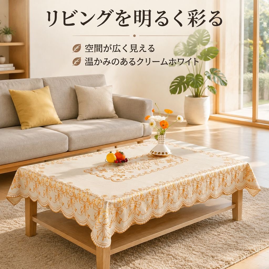 防水・防油・耐熱金箔テーブルクロス コーヒーテーブル用