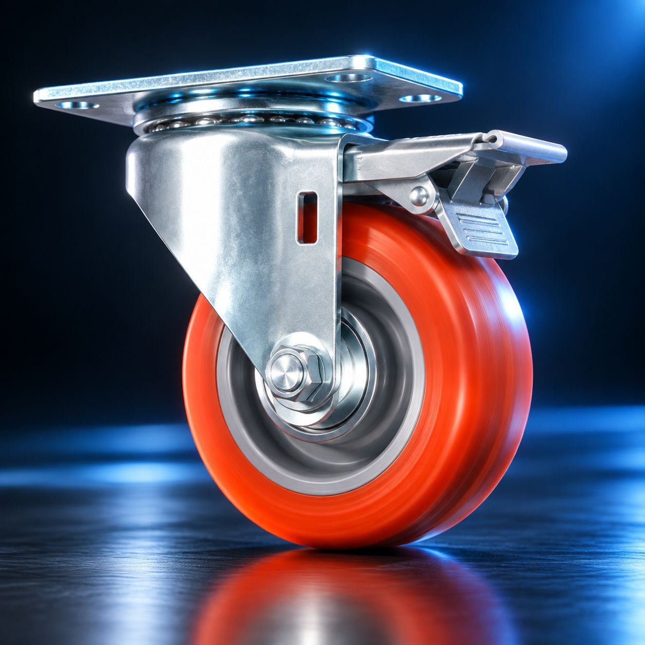 Heavy duty 2-5 inch caster wheels with brake lock