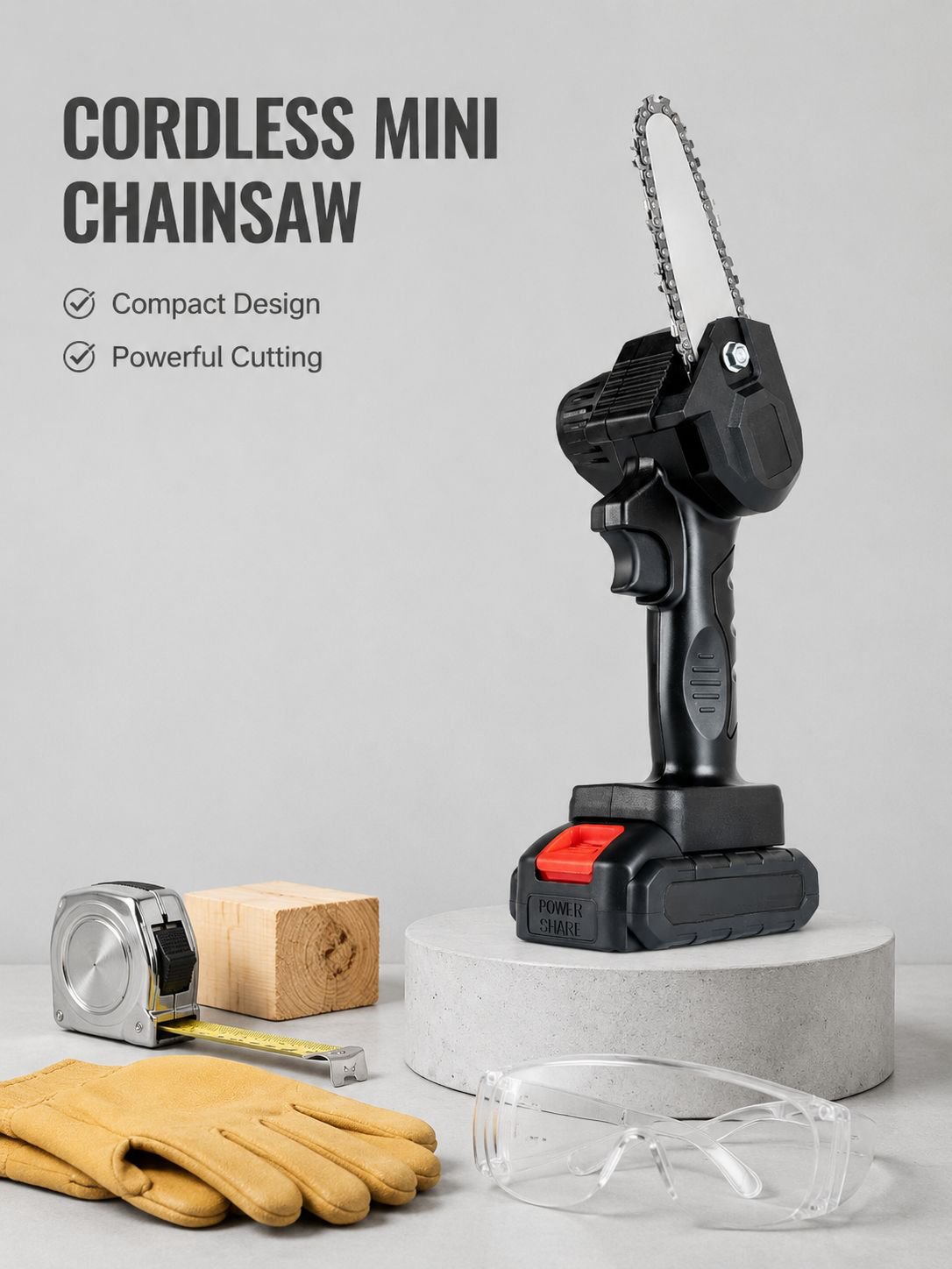 Lithium Battery Portable Electric Saw Small Household Pruning and Logging Tool