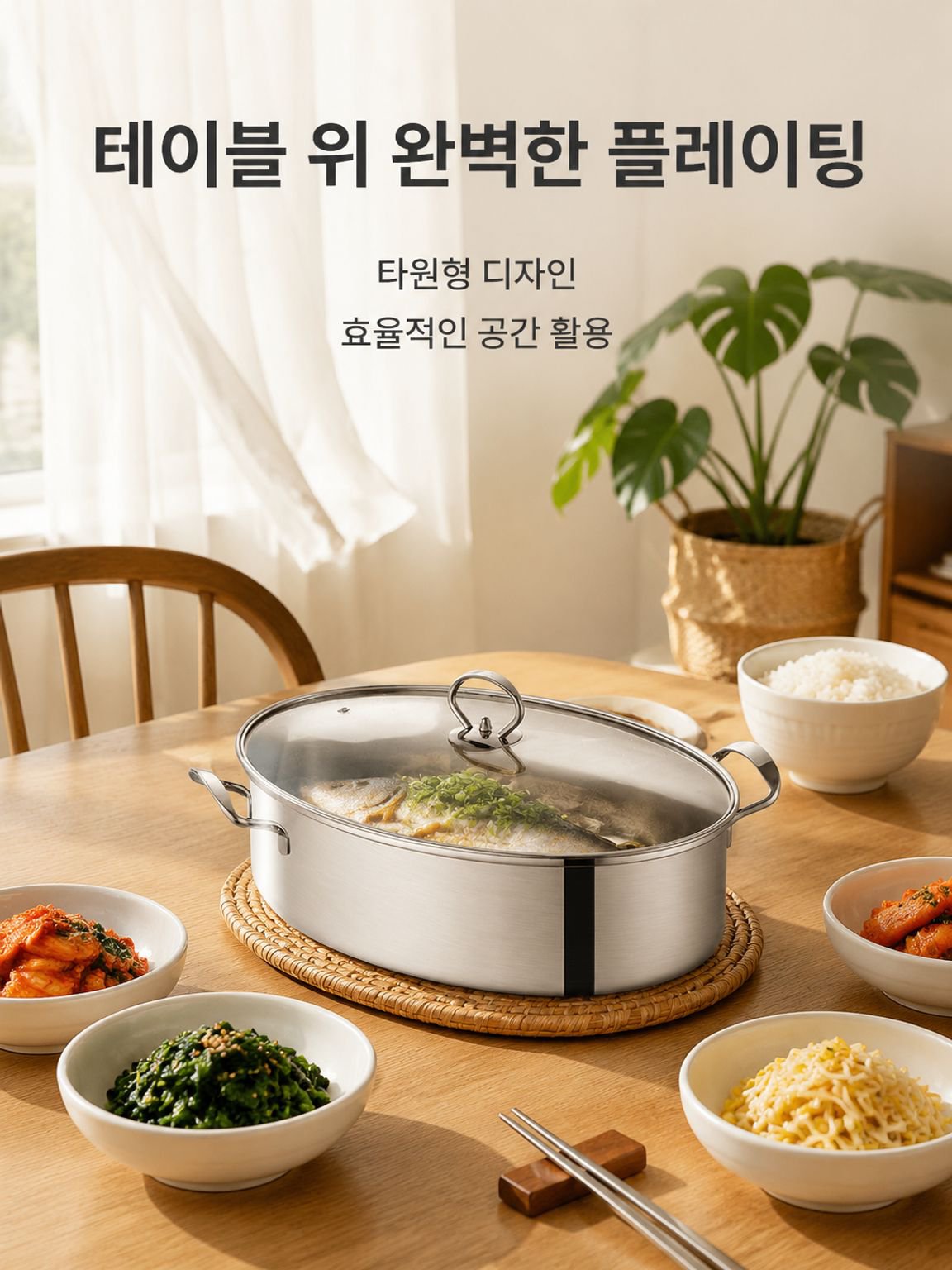 스테인리스 스틸 생선 찜통