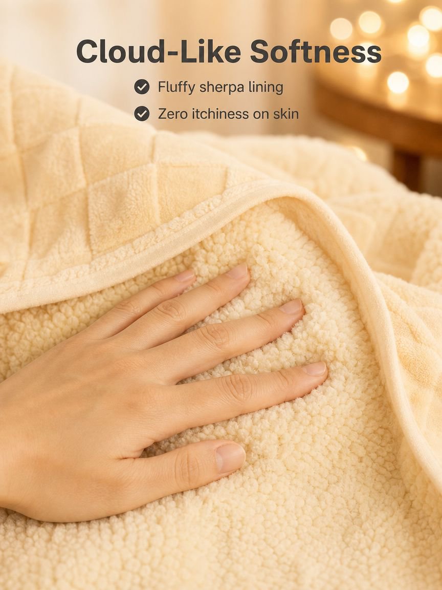 Detachable Snap Fleece Throw