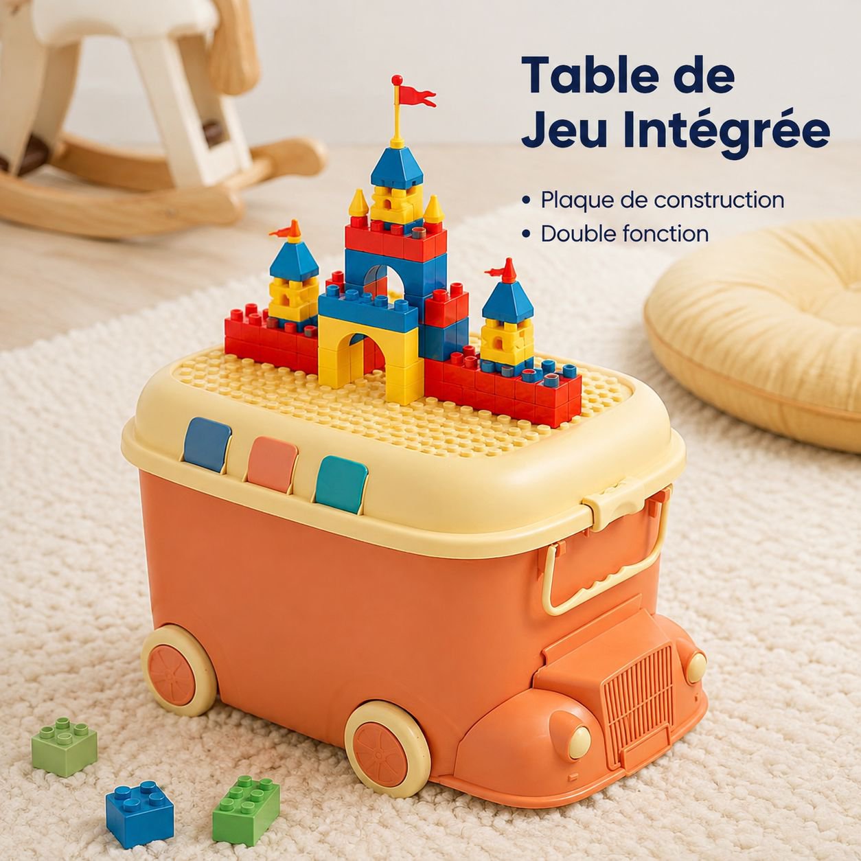 Boîte de rangement de jouets de Locomotive, boîte de rangement domestique, boîte de rangement de pet