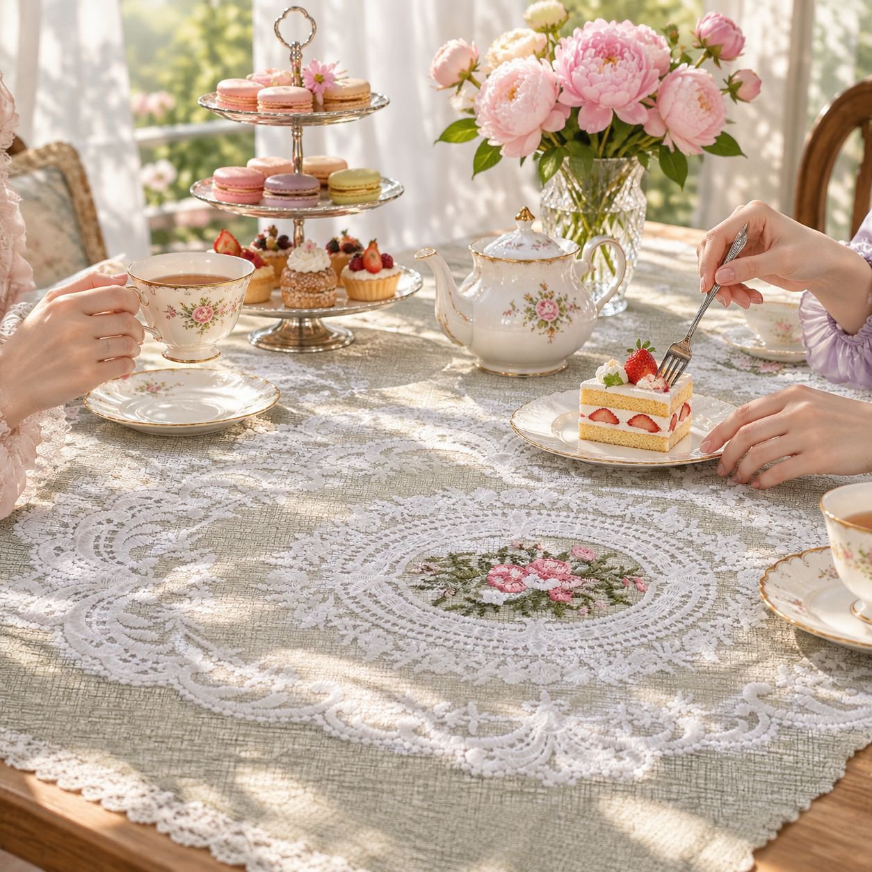JMY - French Lace Tablecloth Placemat