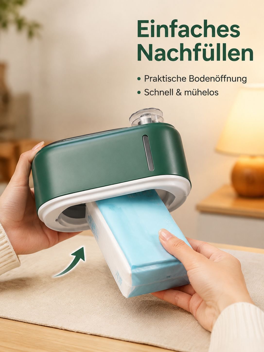 Feuchttuchbox für trockene und nasse Tücher