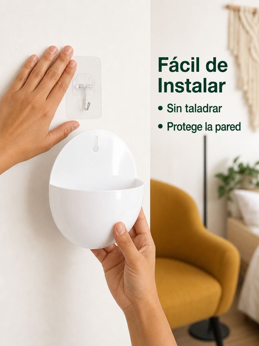 Maceta de pared hidropónica de rábano verde