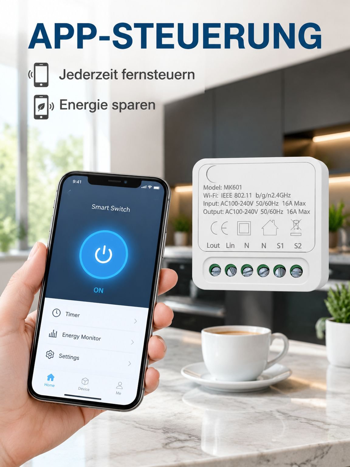Intelligenter Sprachsteuerungs-Wifi-Schalter