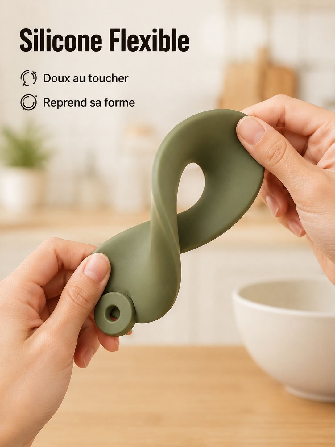 Dessous-de-plat antidérapant en silicone